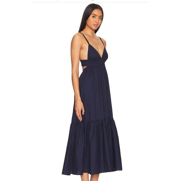 THE FEMM Sz S Small Navy Madeleine Dress Sundress NWT - Picture 11 of 11